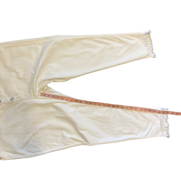 Madewell 10" High-Rise Skinny Jeans in Pure White: Step-Hem Edition Plus Size 37 - Picture 8 of 11